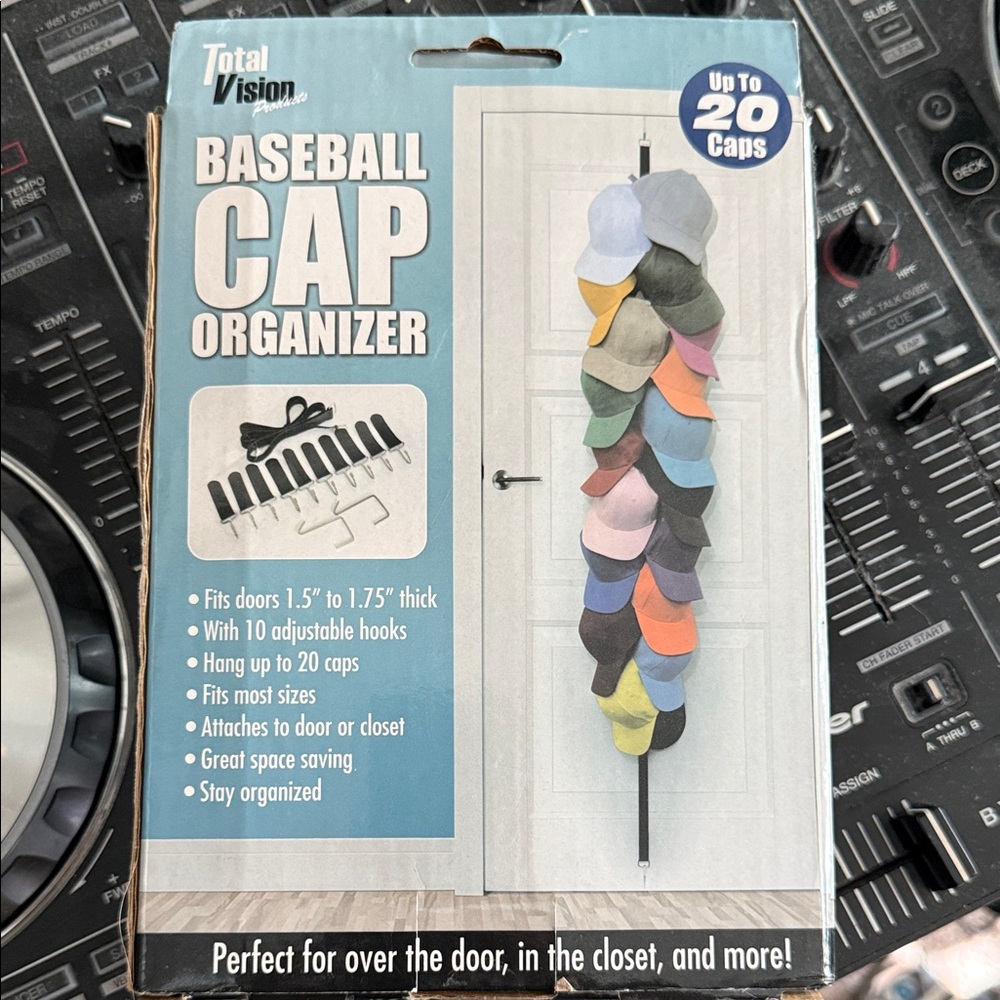 Baseball Cap Organizer - Black